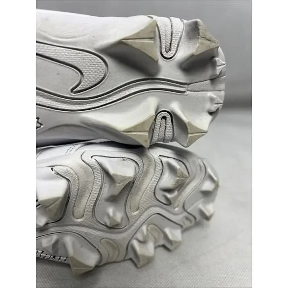 Nike Air Jordan 1 Mid Youth Multisport Cleat White Youth Size 5.5 HF6883-100 - Picture 10 of 12